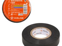 Изолента ПВХ ЧЕРНАЯ 15мм 10м, AIRLINE AIT-P-01 || AIRLINE