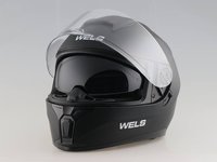 Шлем WELS M66, двойной визор, DOT (M62 A) (Чёрный матовый, XL) 