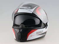 Шлем WELS M66, двойной визор, DOT (M62 A) (Чёрно-красный матовый, L)