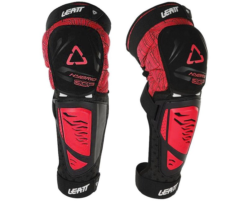 Наколенники LEATT HYBRID 3DF EXT красные
