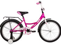 Велосипед NOVATRACK 20" VECTOR фуксия, тормоз нож, крылья, багажник, защита цепи