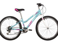 Велосипед NOVATRACK 24" JENNY сталь 12, голубой, TZ500/TS-38/SG-6S, V-brake