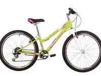 Велосипед NOVATRACK 24" JENNY сталь 12, салатовый, TZ500/TS-38/SG-6S, V-brake