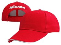 Бейсболка спорт. MIKASA MT481-04, 100% хлопок, красный