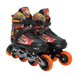 Раздвижные роликовые коньки City Racer Orange  (29-32))