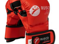 Перчатки для смешанных единоборств RUSCO SPORT к/з синий 