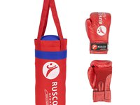 Набор бокс. начинающих RUSCO SPORT красный (6 OZ)