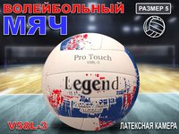 Волейбольный мяч Legend белый с синими вставками