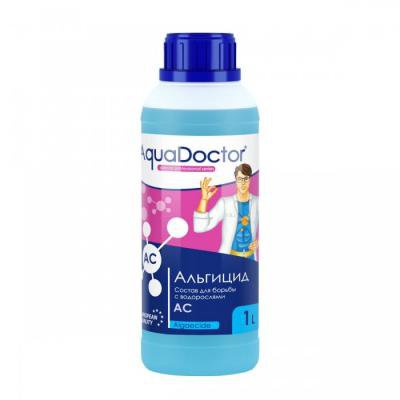 AquaDoctor, АЛЬГИЦИД НЕПЕНЯЩИЙСЯ, 1л бутылка, жидкость для борьбы с водорослями (AC-1