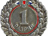 Знак I разряд (взрослый)