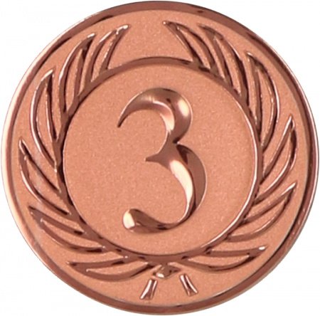 Эмблема 3 место 25 мм