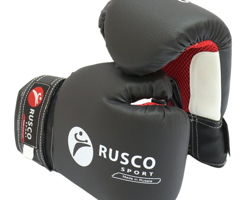Перчатки боксерские 8 Rusco Sport черные (8)