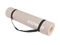 Коврик для йоги Espado TPE 183x61x0,6 см, Бежевый ES2122BG, 