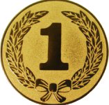 Эмблема 1 место 25 мм
