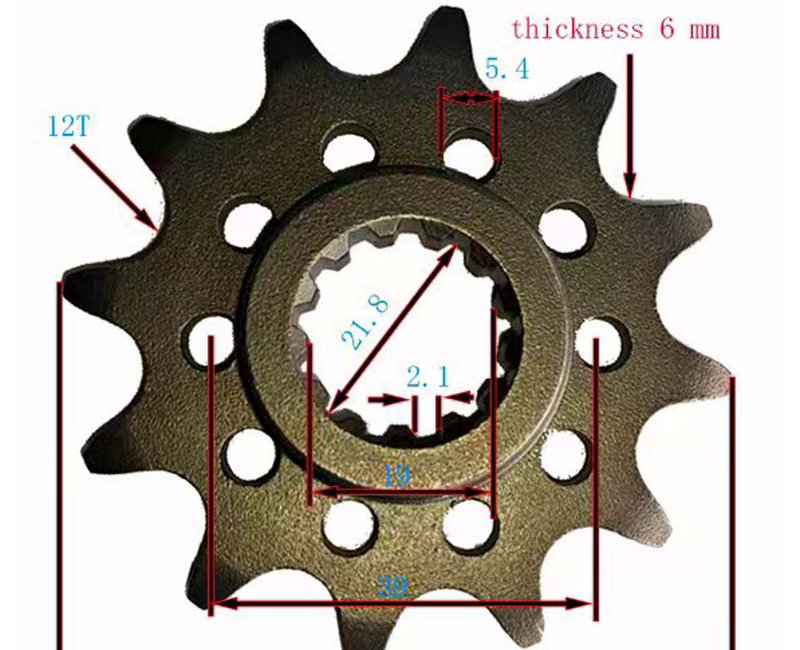 звезда ведущая 520-12Т (ZS177MM) VORON PARTS