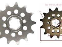 звезда ведущая 520-13Т (CG, CB125-250)