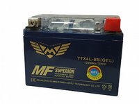 аккумулятор гелевый YTX4L-BS  12V4AH  (д113х ш70х в85)    1.49кг