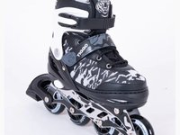 Роликовые коньки Tiggo ((черный-белый / black-white) 38-41 (L) арт: NN015288)