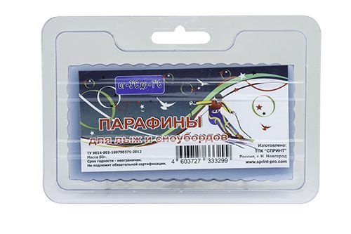 Парафин лыжный SPRINT -3-7 80гр синий