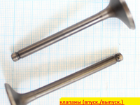 Клапаны впуск выпуск70-125см3 Delta Alpha d20/23 i=64.9/65.9
