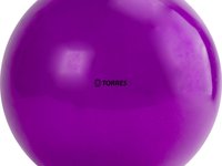 Мяч для художественной гимнастики однотонный TORRES, AG-15-05, диам. 15 см, ПВХ, фиолетовый
