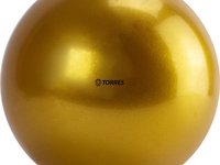 Мяч для художественной гимнастики однотонный TORRES, AG-15-10, диам. 15 см, ПВХ, золотистый