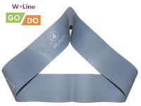 Эспандер-петля латексная лента 650*0,9мм серый GO DO W-Line