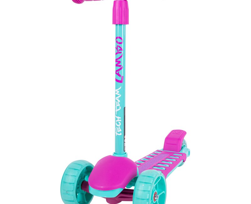 Детский самокат Lambo ((бирюзовый-розовый / celadon-pink) арт: NN015620)