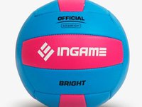 Мяч волейбольный INGAME BRIGHT голубой-розовый