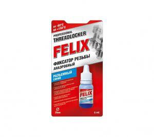 Фиксатор резьбы FELIX (син.) 6 мл, 1 шт
