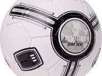 Mяч  футбольный TORRES BM 500, р.5, 32 пан. ПУ, 4 подкл. слоя, руч. сшивка, бело-черно-серый