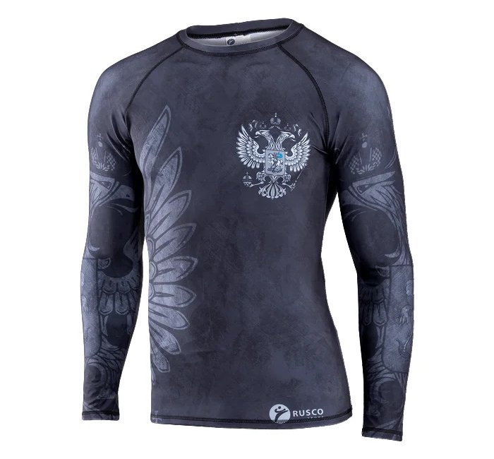 Рашгард для MMA Rusco Sport BLACK HERB, взрослый 