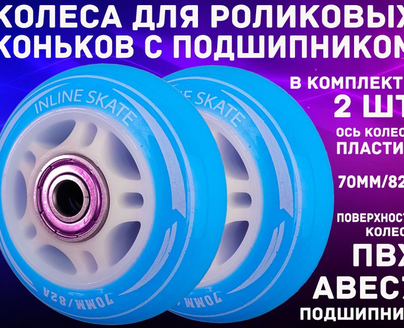 Колёса для рол/коньков 2 шт