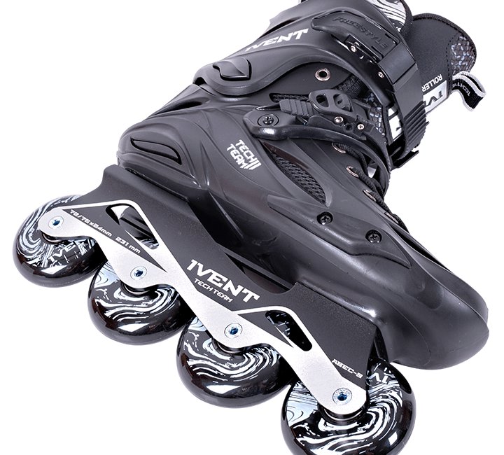 Роликовые коньки Ivent ((черный-серый / black-grey) 42-44 (XL) арт: NN015399)