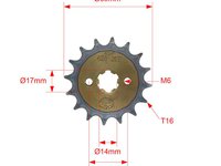 звезда ведущая  428-16T 160FMK 160см3 двигатель YX160 TH=20mm