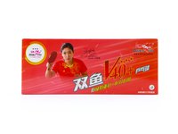 Шарик для наст. тенниса DOUBLE FISH 3***, V111F10, диам. V40+мм, ITTF Appr,плаcтикбелый